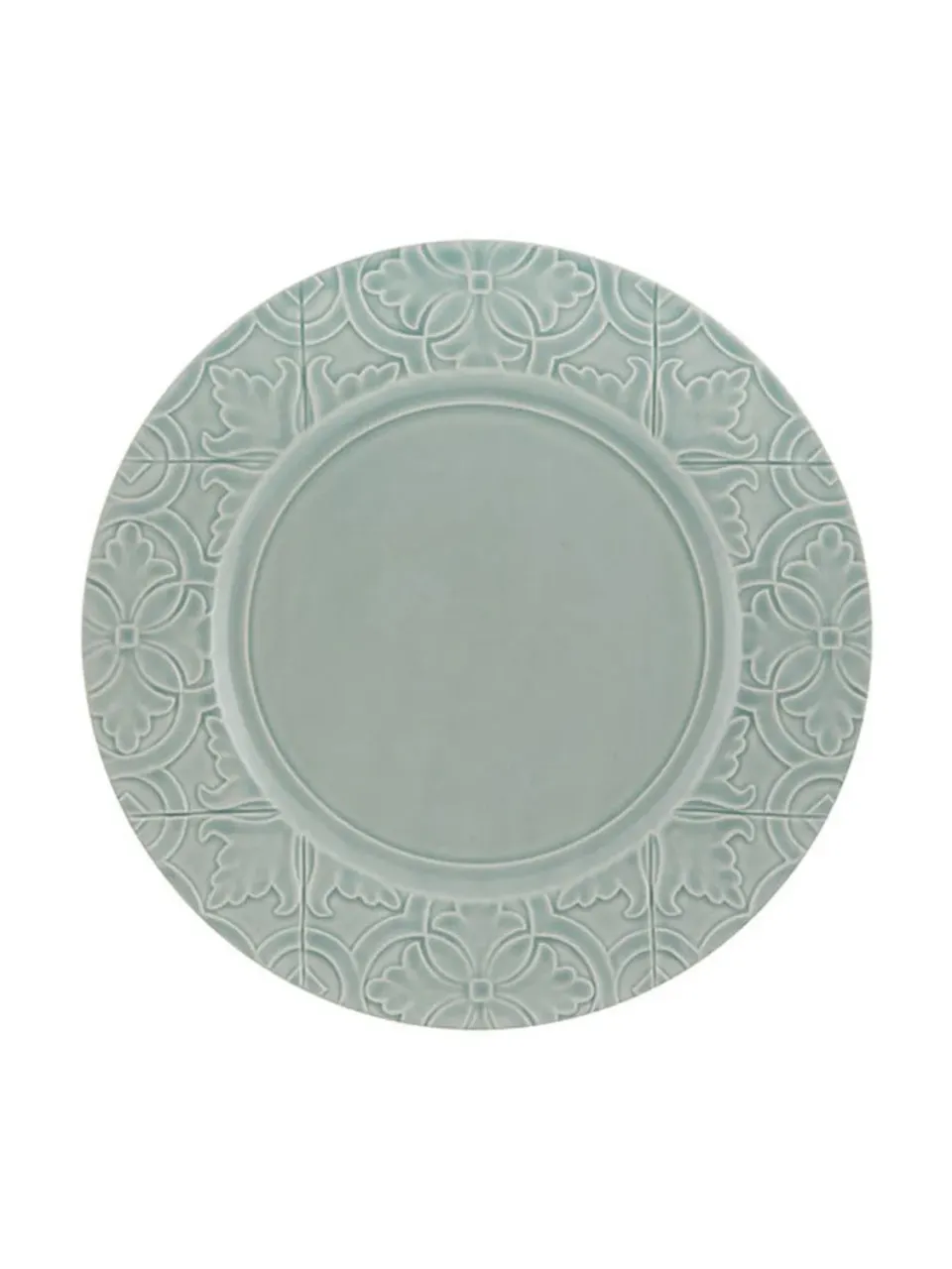 Bordallo Pinheiro Morning Blue dinerbord 28 cm blauw