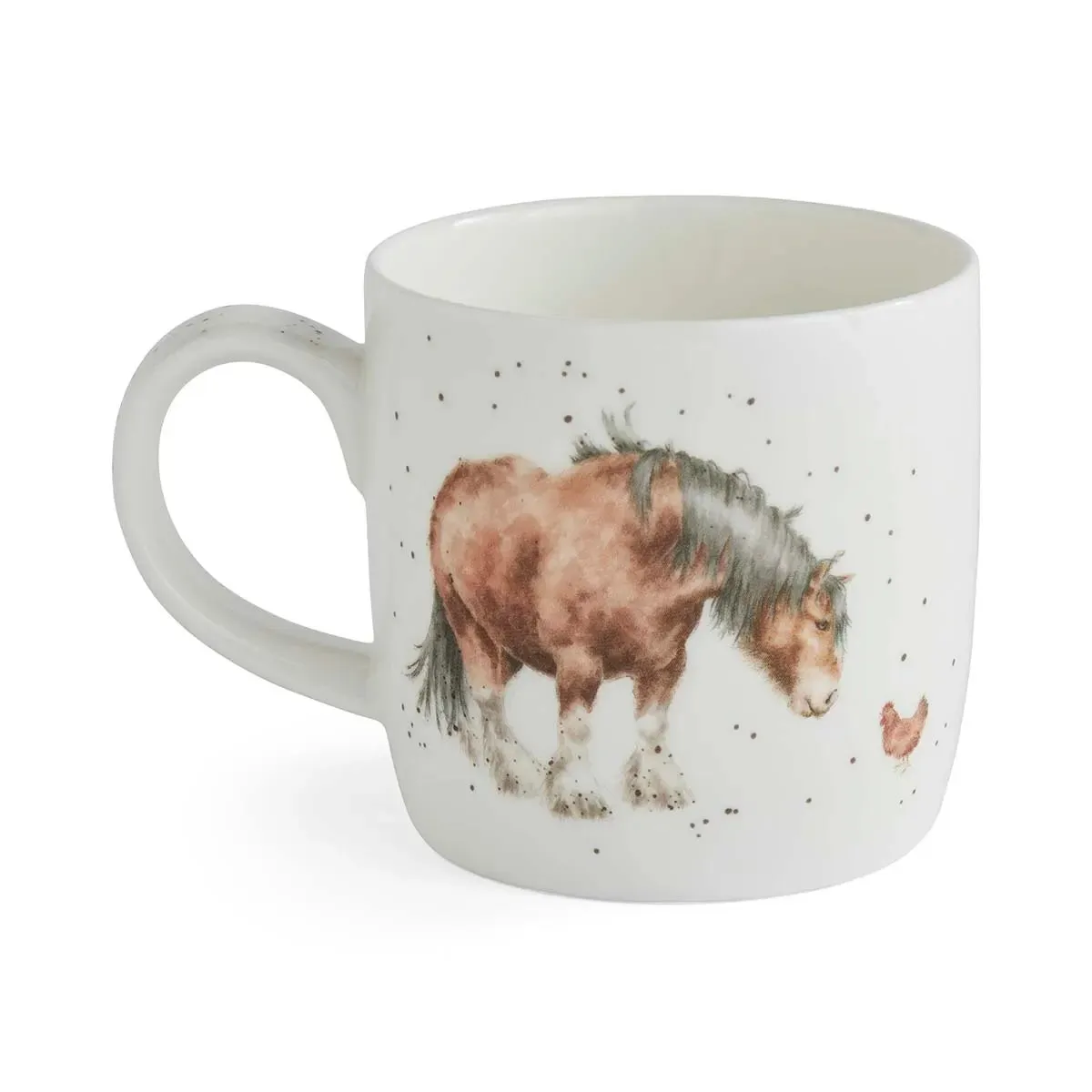 Wrendale Designs Side by Side beker paard 300 ml bone china