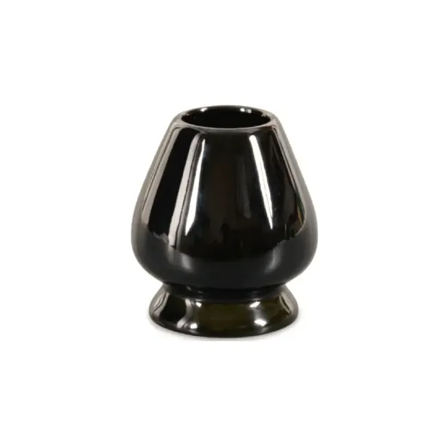 Cha Cult matcha klopper houder zwart keramiek