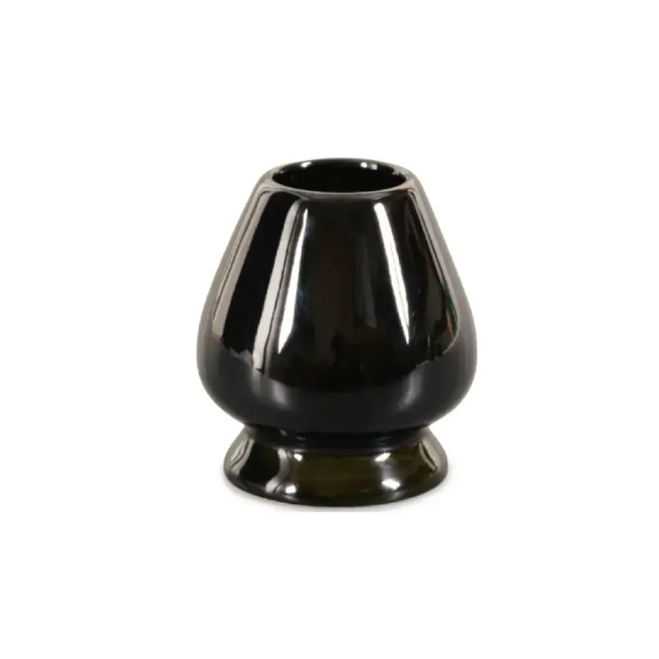 Cha Cult matcha klopper houder zwart keramiek