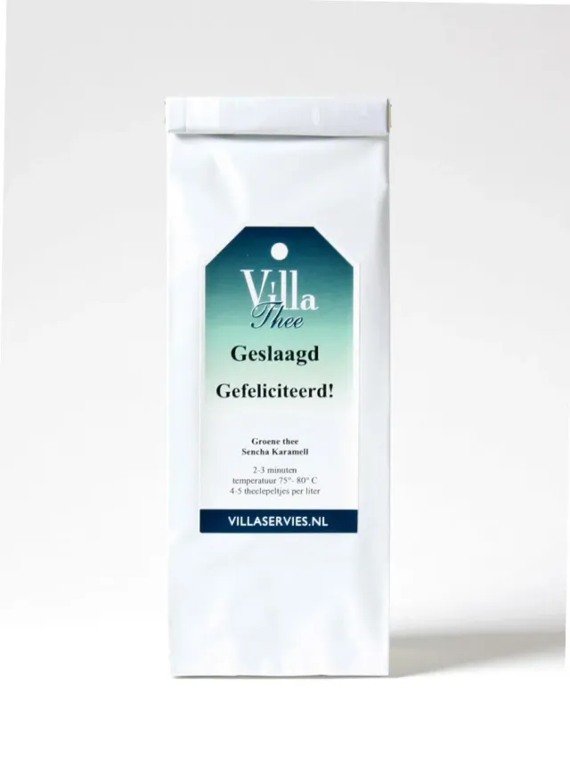 Geslaagd Thee groene sencha karamel thee 100 gram