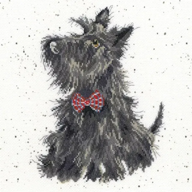 Wrendale Designs Scottie borduurpakket 26 cm kruissteek