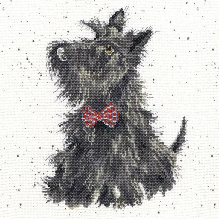 Wrendale Designs Scottie borduurpakket 26 cm kruissteek