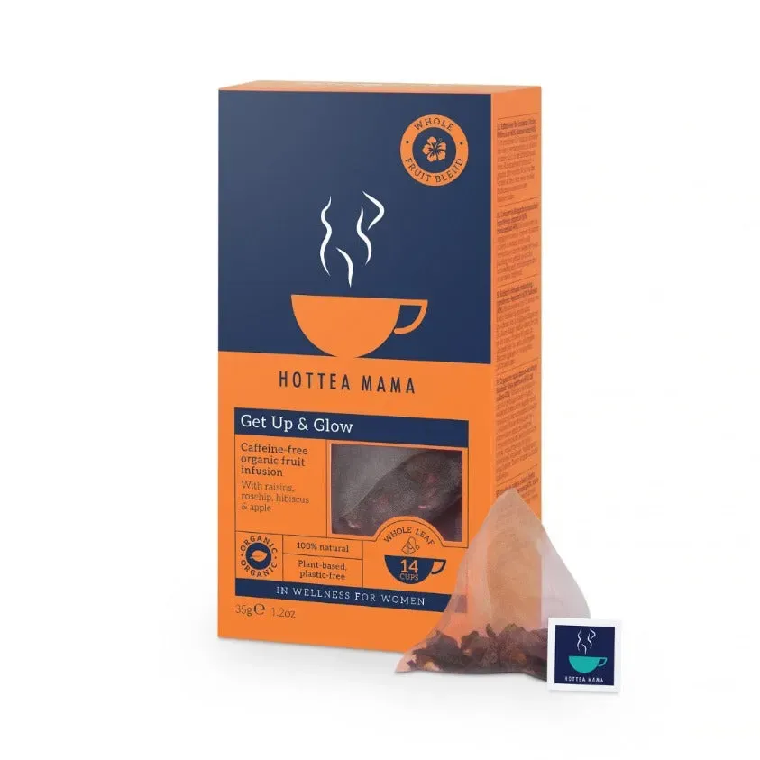 HotTea Mama Get Up & Glow fruitthee 14 zakjes hibiscus