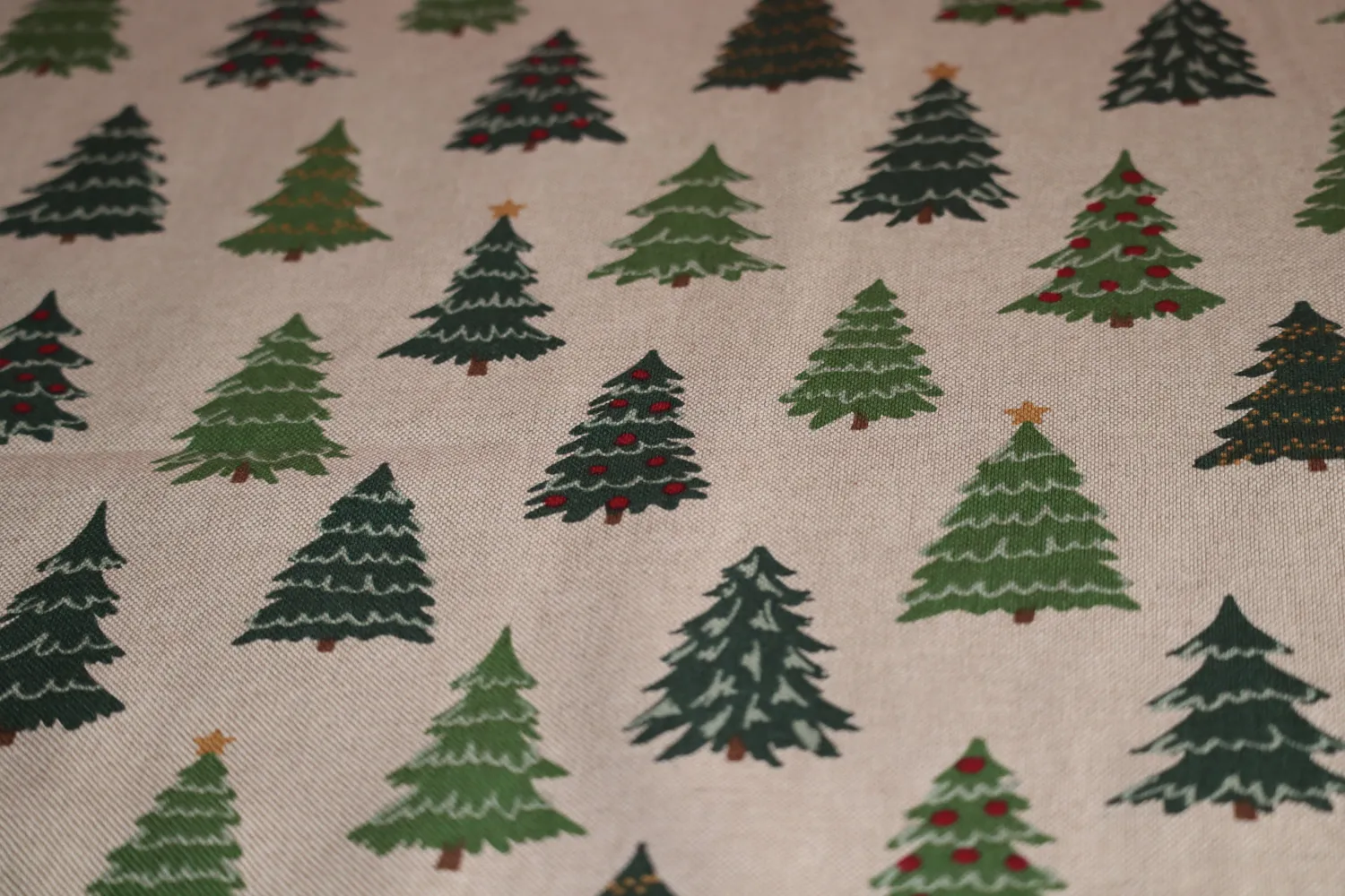 Villa servies Kerstbomen tafelkleed 180 x 140 cm