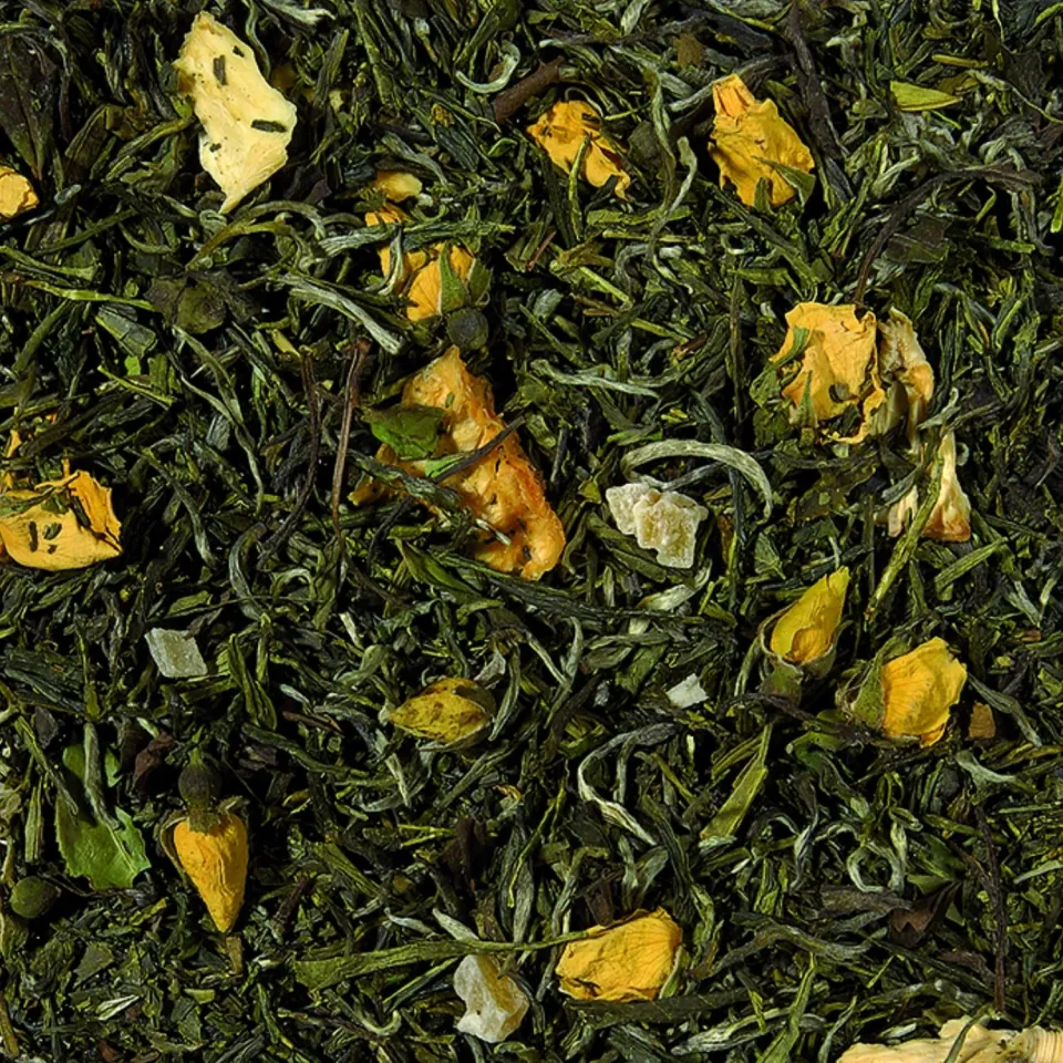 Villa servies Sunny Passion groene thee 100 gram fruitig