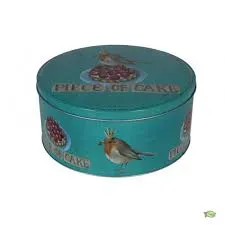 World of Jet Enjoyable Turquoise bewaarblik metaal 22 cm