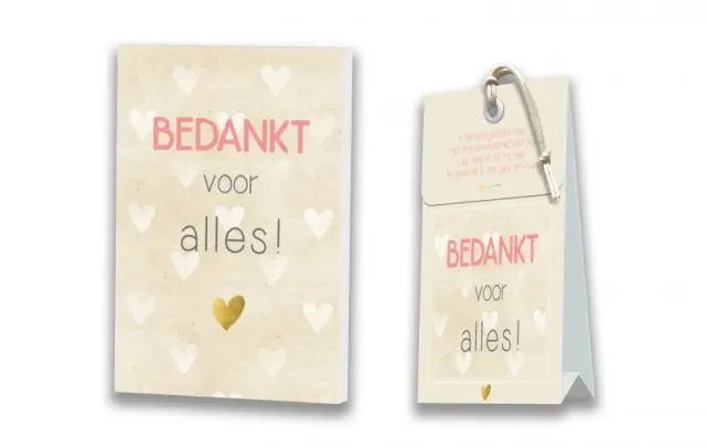 Villa servies Bedankt voor alles kaart met geurtasje