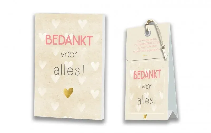 Villa servies Bedankt voor alles kaart met geurtasje