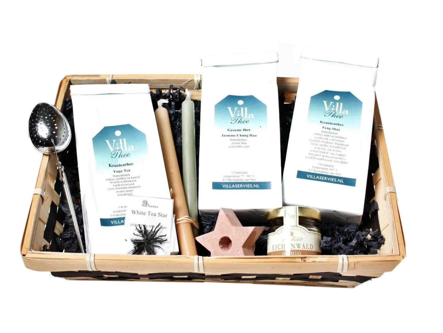 Villa servies Theemandje Relax thee cadeauset met honing
