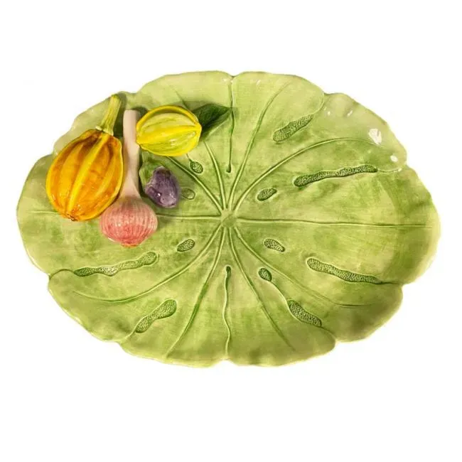 Piccobella Groente schaal groen 48 x 32 cm keramiek
