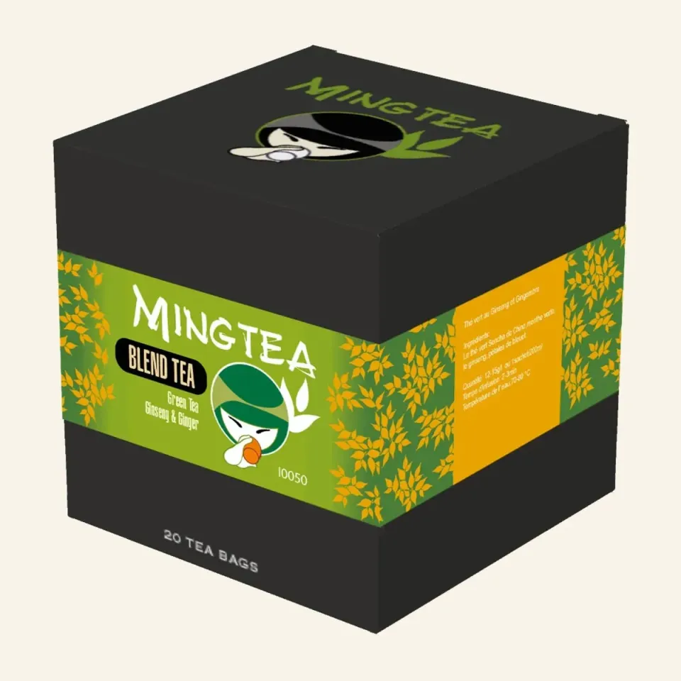 Ming tea Ginseng Ginger groene thee 20 piramidezakjes