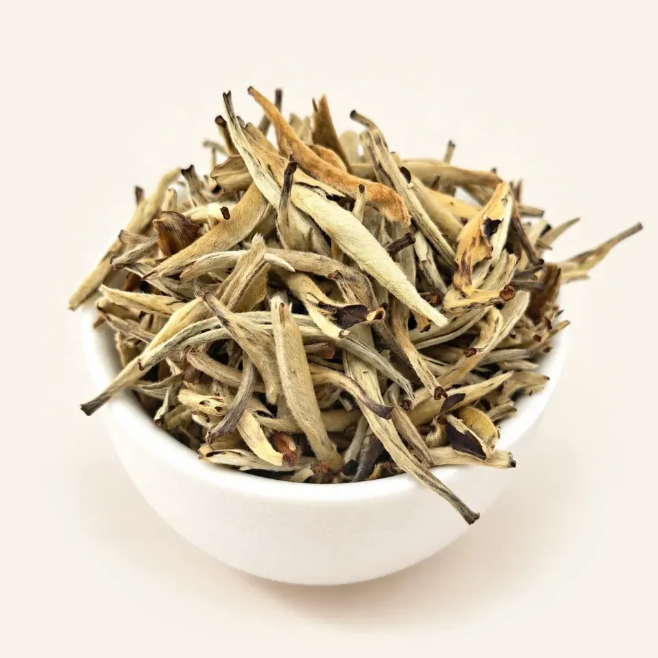Ming tea White Silver Needle Fuding Imperial witte thee 50g bloemig