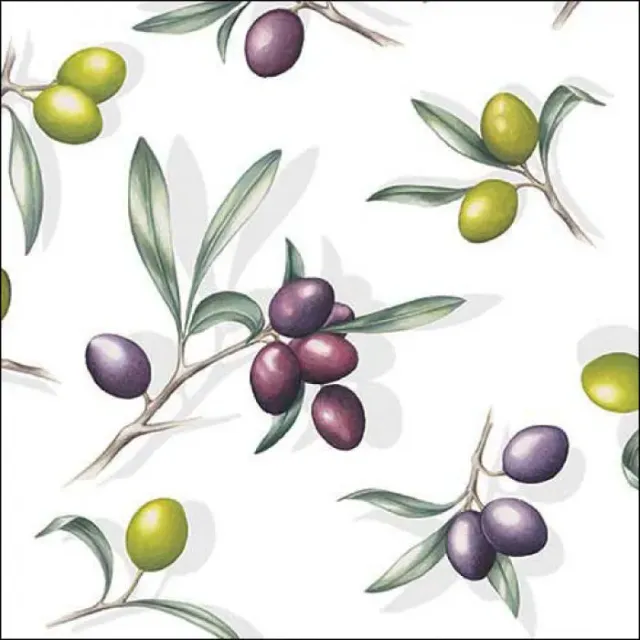 Ambiente Delicious Olives servetten 33 cm 20 stuks