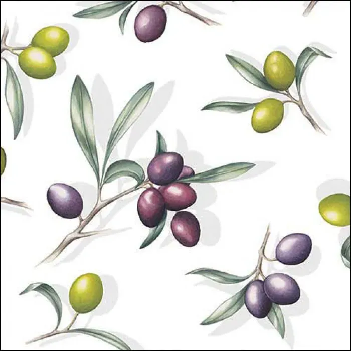 Ambiente Delicious Olives servetten 33 cm 20 stuks