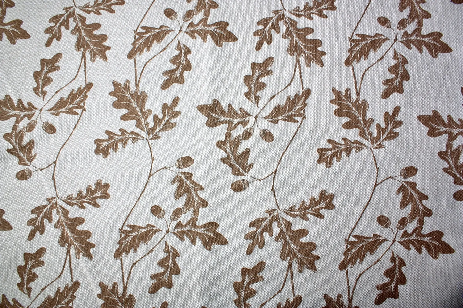 Villa servies Bruin Eikenblad tafelkleed 250x140 cm katoen