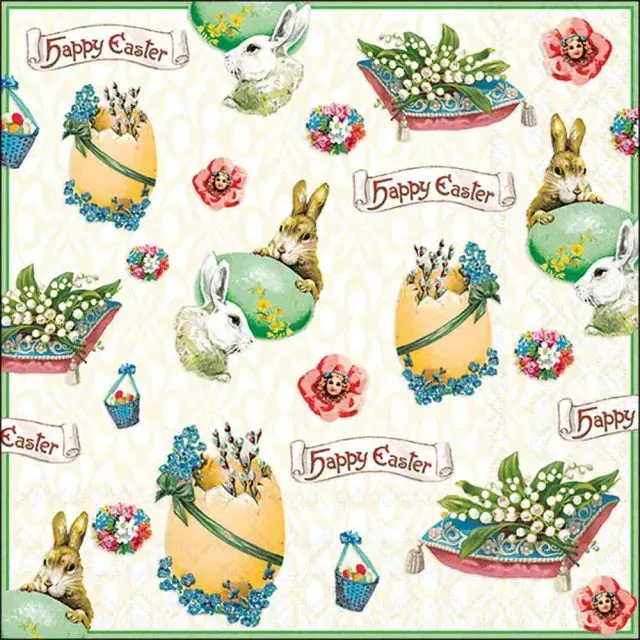 Ambiente Easter Banner servetten 33 cm 20 stuks 3-laags