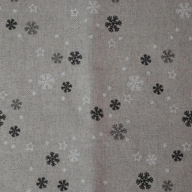 Villa servies Sneeuwvlokjes tafelloper 50x140 cm katoen
